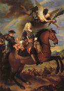 Jean Ranc Equestrian Portrait of Philip V Sweden oil painting reproduction